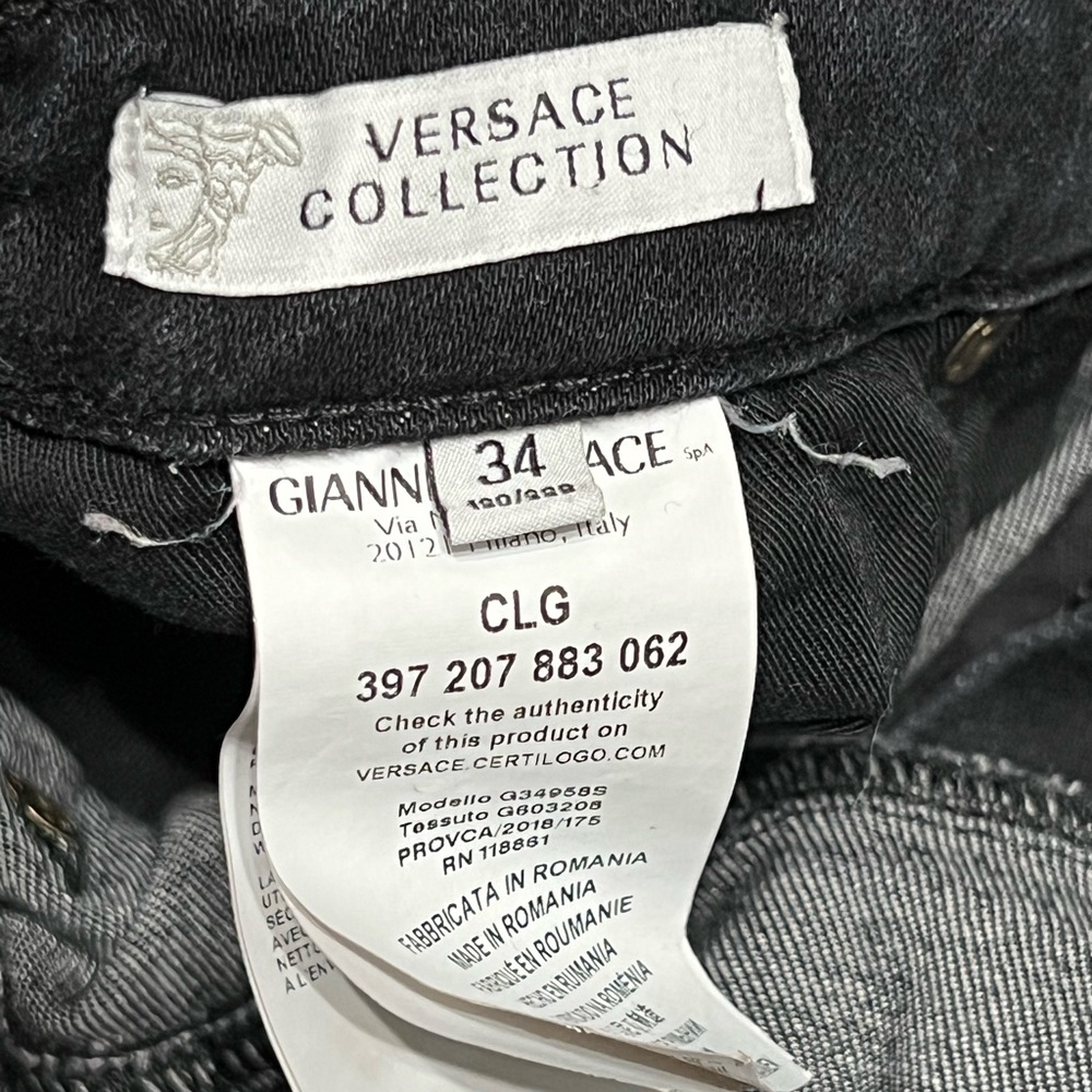 Versace Collection Slim Jean size 34 - Picture 7 of 7